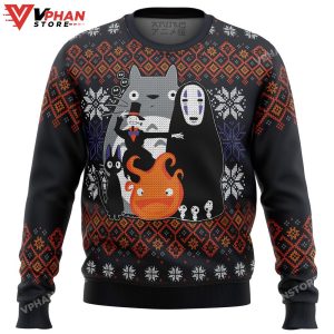 Ghibli Miyazaki Ugly Christmas Sweater 1