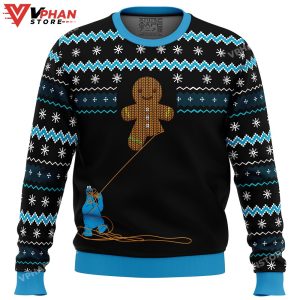 Gingerbread Cookie Monster Ugly Christmas Sweater 1