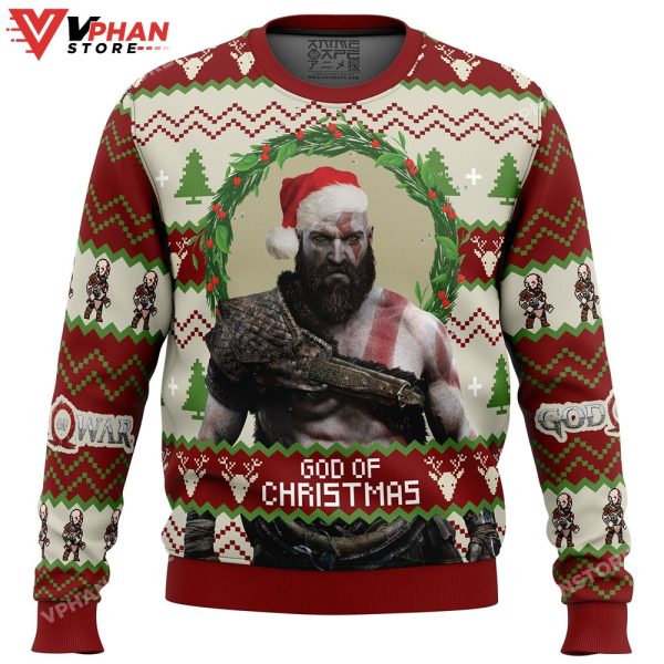 Godf Christmas God of War Ugly Christmas Sweater