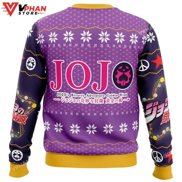 Golden Christmas Jojo’s Bizarre Adventure Ugly Sweater