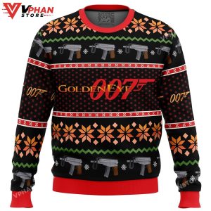 Golden Eye Ugly Christmas Sweater 1