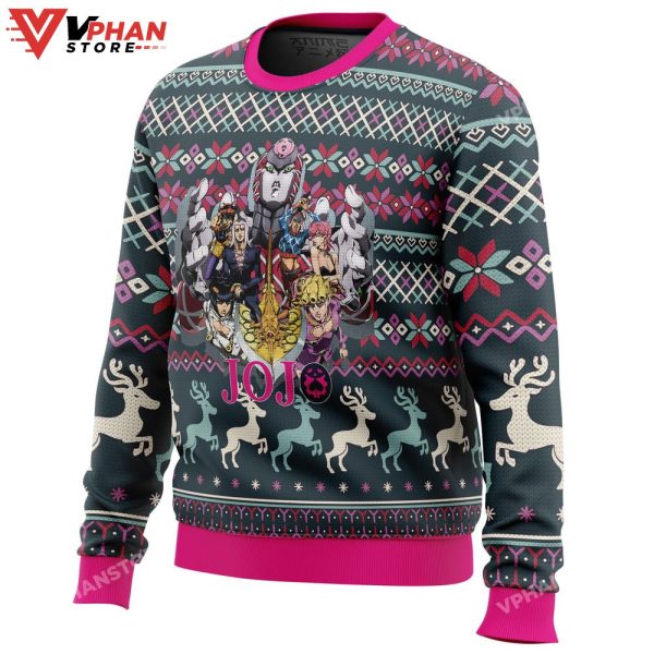 Golden Wind Jojo’s Bizarre Adventure Ugly Christmas Sweater