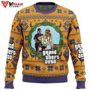 Grand Theft Auto Ugly Christmas Sweater 1