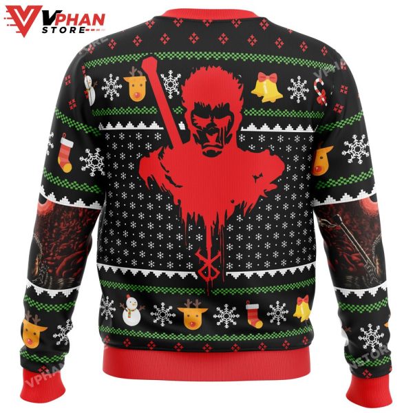 Guts Santa Claus Berzerk Ugly Christmas Sweater