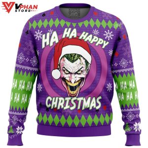 Ha ha ha happy Christmas Joker Christmas Sweater 1