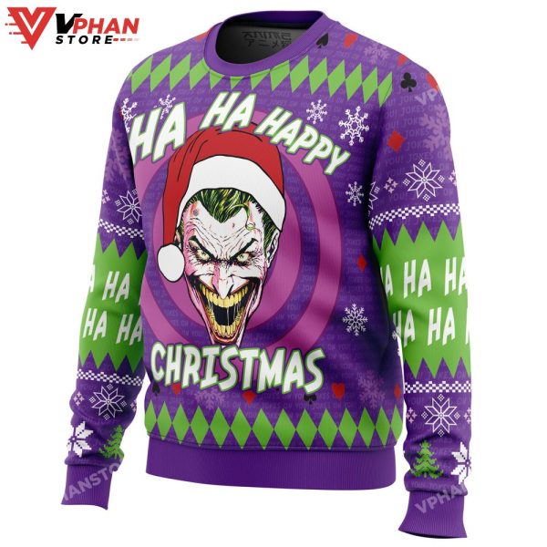 Ha Ha Ha Happy Joker Christmas Sweater