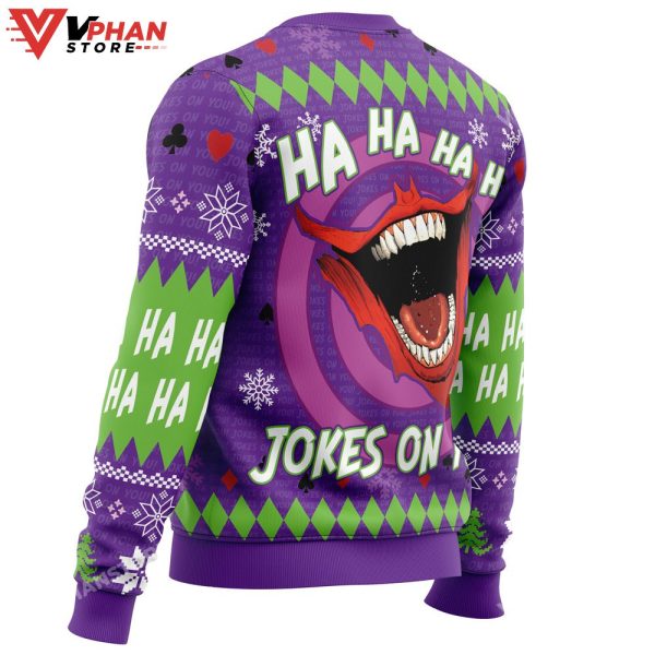 Ha Ha Ha Happy Joker Christmas Sweater