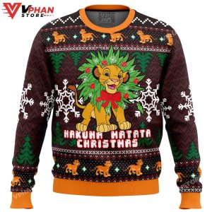 Hakuna Matata Lion King Ugly Christmas Sweater 1