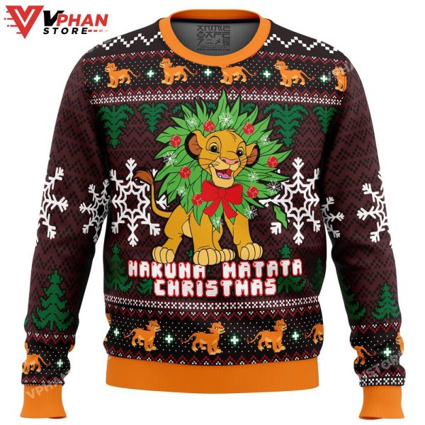 Hakuna Matata Lion King Ugly Christmas Sweater