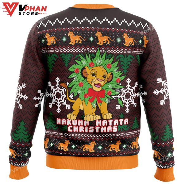 Hakuna Matata Lion King Ugly Christmas Sweater