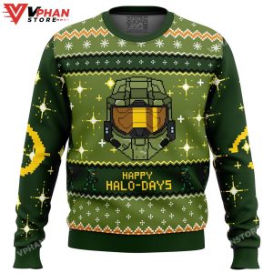 Happy Halo days Halo Ugly Christmas Sweater 1