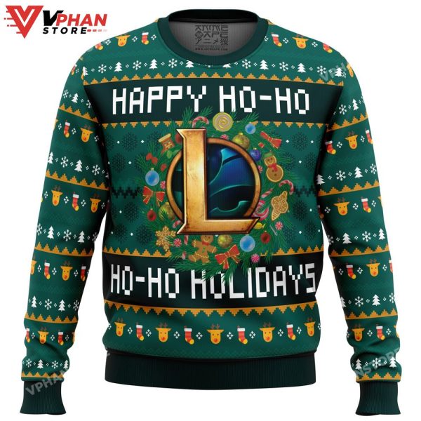 Happy Ho-Ho-Ho Holidays League Of Legends Ugly Christmas Sweater