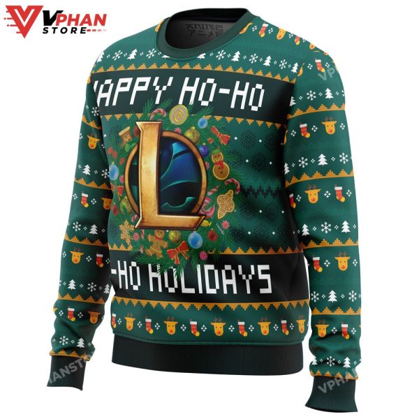 Happy Ho-Ho-Ho Holidays League Of Legends Ugly Christmas Sweater