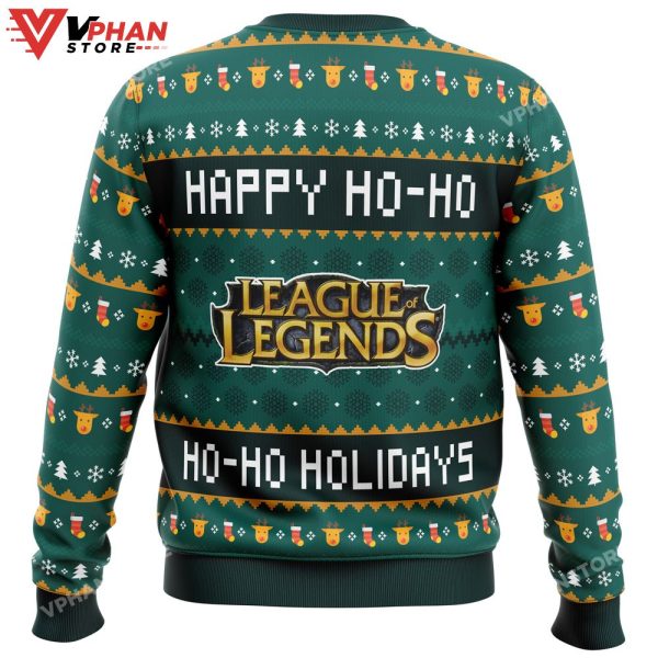 Happy Ho-Ho-Ho Holidays League Of Legends Ugly Christmas Sweater