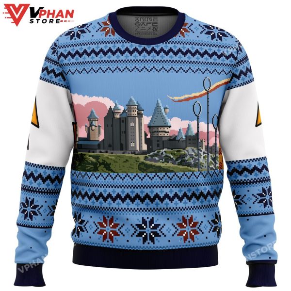 Harry Potter Retro Hogwarts Ugly Christmas Sweater