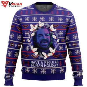 Have A Regular Human Holiday Ugly Christmas Sweater 1