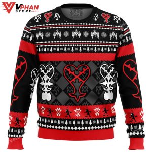 Heartless Christmas Kingdom Hearts Ugly Christmas Sweater 1