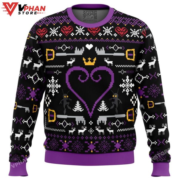 Hearts Kingdom Hearts Ugly Christmas Sweater