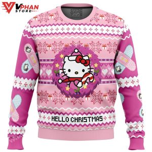 Hello Christmas Hello Kitty Ugly Christmas Sweater 1