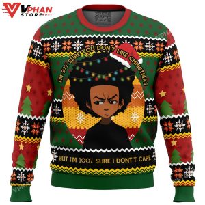 Huey Freeman The Boondocks Ugly Christmas Sweater 1