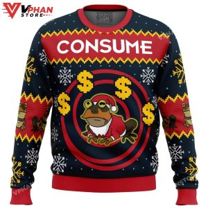 Hypnotoad Consume Futurama Ugly Christmas Sweater 1