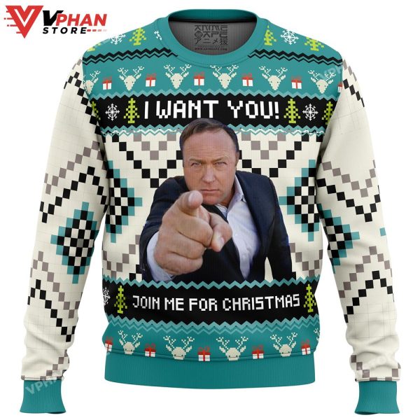 I Want You Alex Jones Christmas Sweater