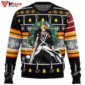 Ichigo True Bankai Bleach Ugly Christmas Sweater 1