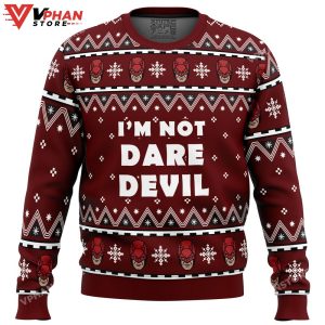 I'm not Daredevil Marvel Ugly Christmas Sweater