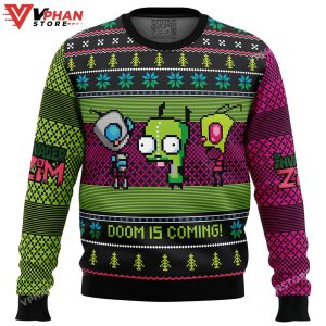 Invader ZiM Ugly Christmas Sweater 1