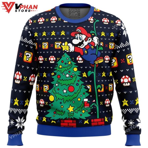 It’s a Tree Super Mario Bros Ugly Christmas Sweater