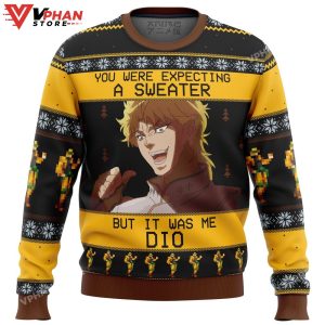 It Was Me Dio Jojo's Bizarre Adventure Ugly Christmas Sweater