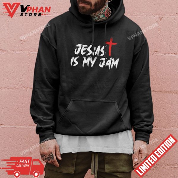 Jesus Is My Jam Christian Catholic Cross Bible Religious T-Shirt