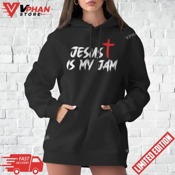 Jesus Is My Jam Christian Catholic Cross Bible Religious T-Shirt