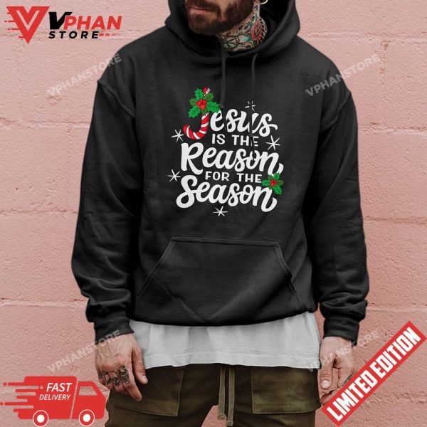 Xmas Jesus Is The Reason For The Season Christian Santa T-Shirt