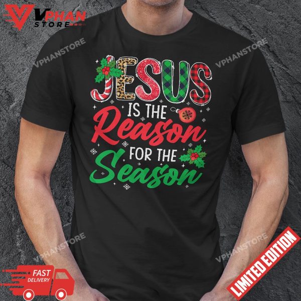 Jesus Is The Reason for Season Christmas Family Pajamas T-Shirt