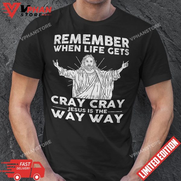 Jesus Is The Way Christmas Funny Faith Religious Christian T-Shirt