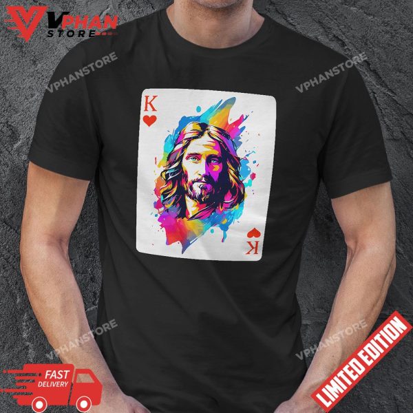 Jesus King Card Christian For Men Women T-Shirt