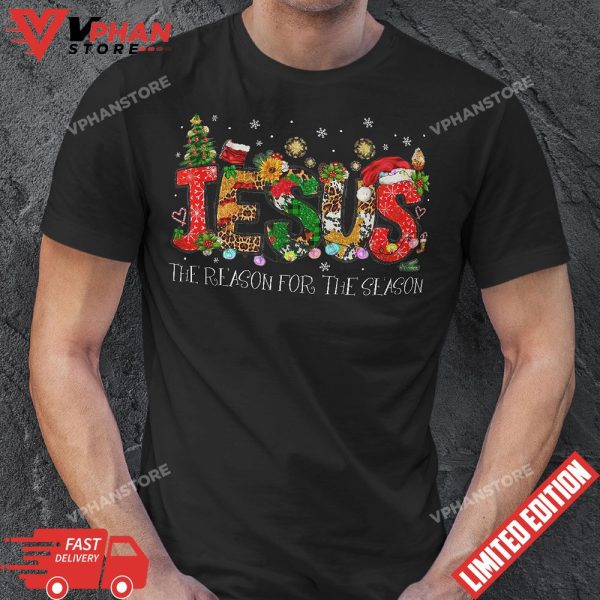 The Reason For The Season Jesus Christmas Stocking Stuffer Gifts T-Shirt