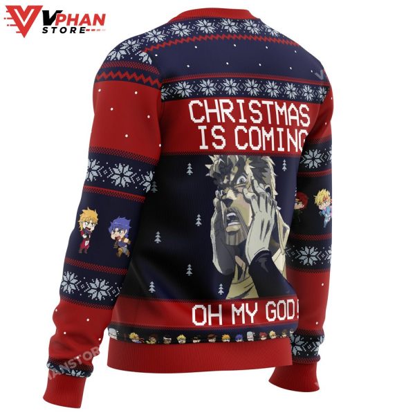 Jojo’s Bizarre Adventure Joseph Joestar Oh My God Ugly Christmas Sweater