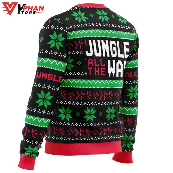 Jungle All The Way Arnold Schwarzenegger Ugly Sweater