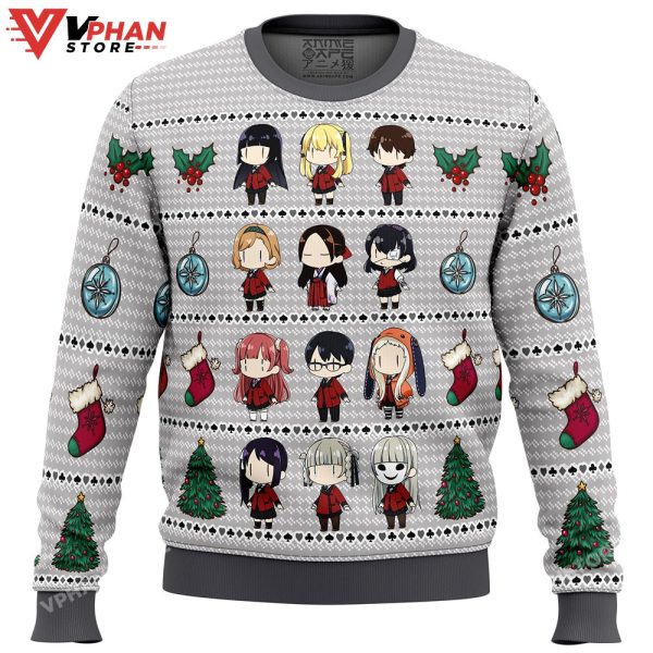 Kakegurui Chibi Gamblers Christmas Sweater