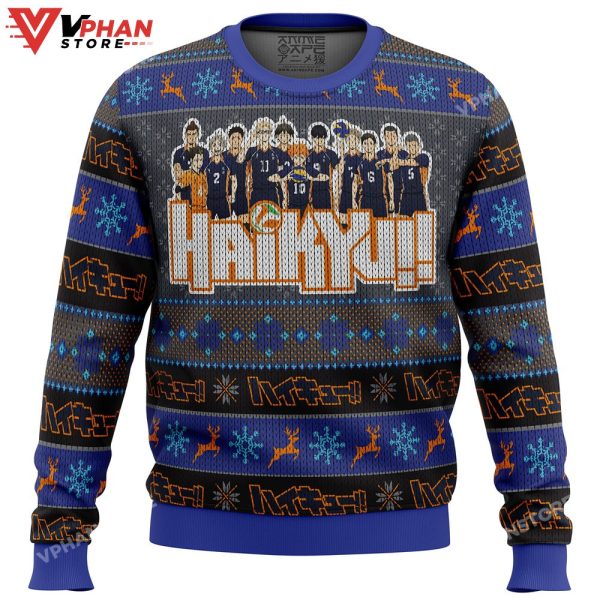 Karasuno High Haikyuu Ugly Christmas Sweater