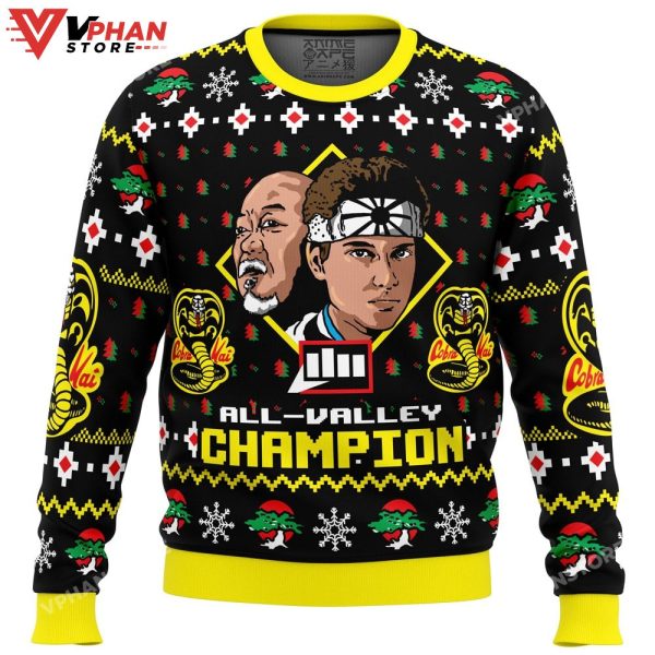 Karate Kid Christmas Ugly Sweater