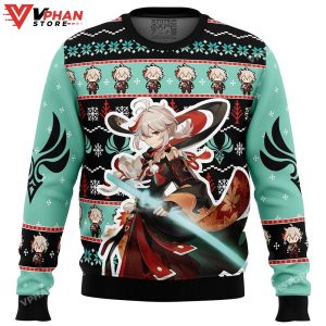 Kazuha Genshin Impact Ugly Christmas Sweater 1