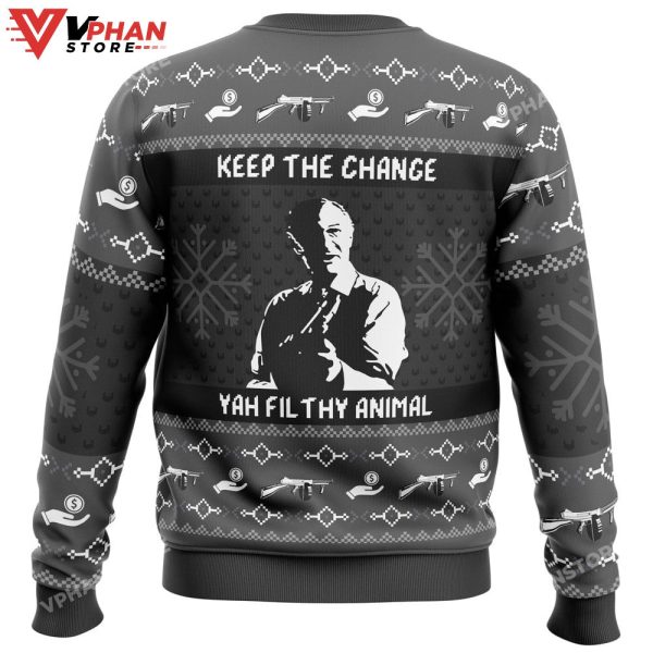 Keep The Change Yah Filthy Animal Home Alone Christmas Sweater