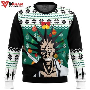 Kenpachi Zaraki Bleach Ugly Christmas Sweater 1