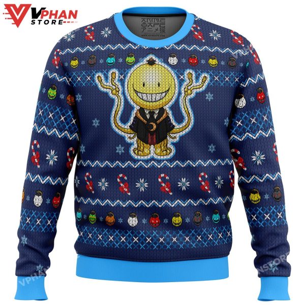 Koro Sensei Tentacles Assassination Classroom Ugly Christmas Sweater