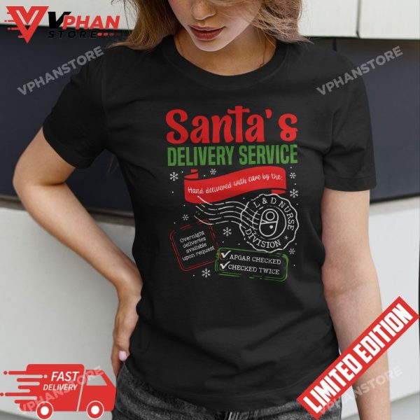 Labor And Delivery Nurse Mother Baby Nurse Christmas Holiday T-Shirt