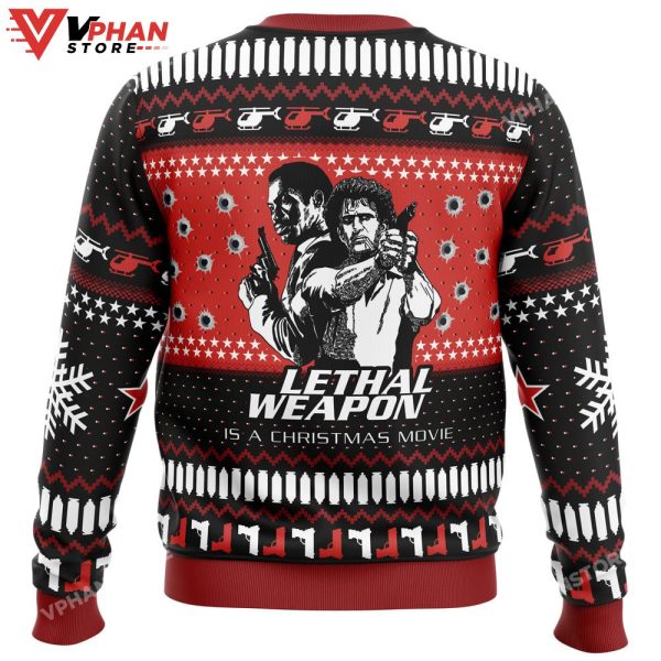 Lethal Weapon Is A Christmas Movie Ugly Sweater