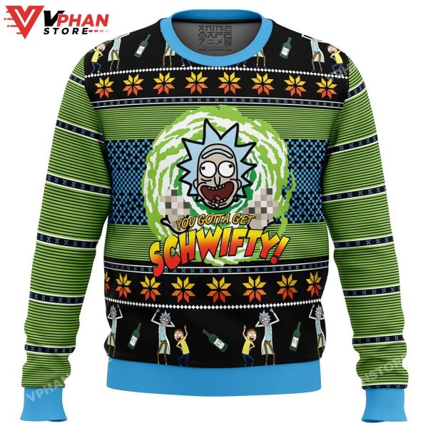 Rick and Morty Lets Get Schwifty! Christmas Sweater